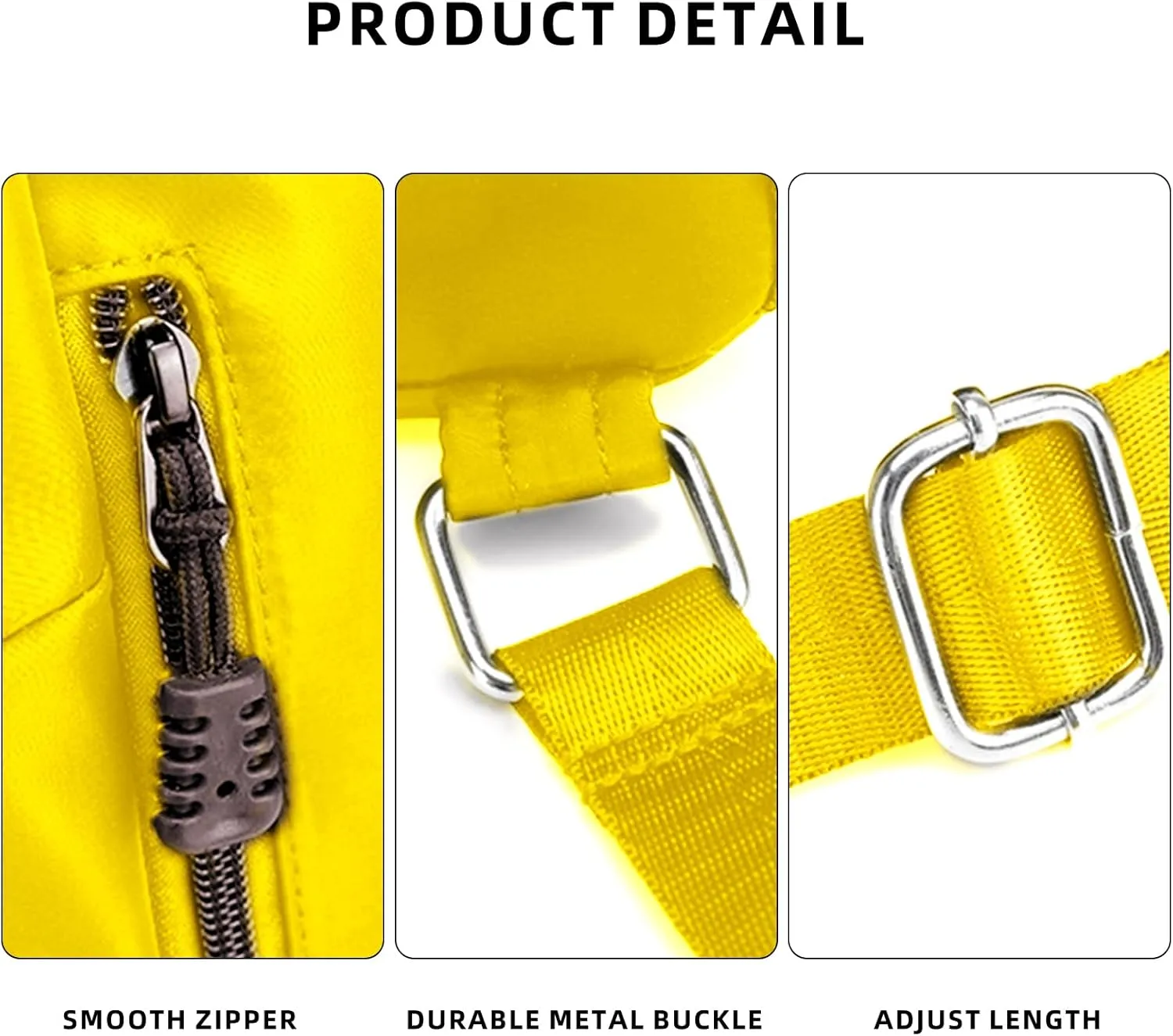 Sports Drawstring Backpack String Swimming Gym Bag Backpack with Shoes Compartment and Pocket for Men Women (Yellow-Small)