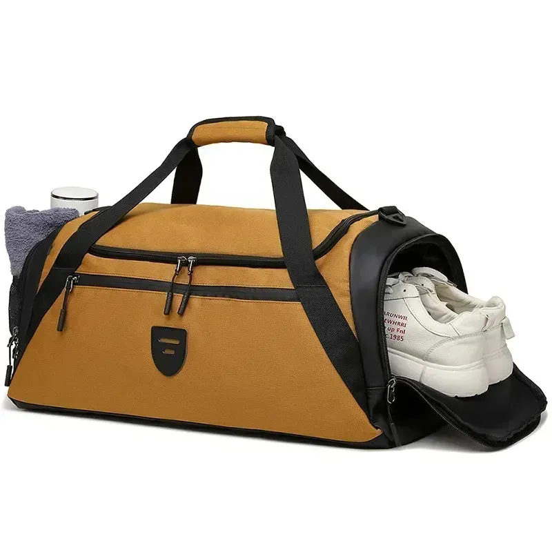 Sports/Travel Duffel Large Capacity Travel Bag with Shoes Compartment Dry/Wet Pocket