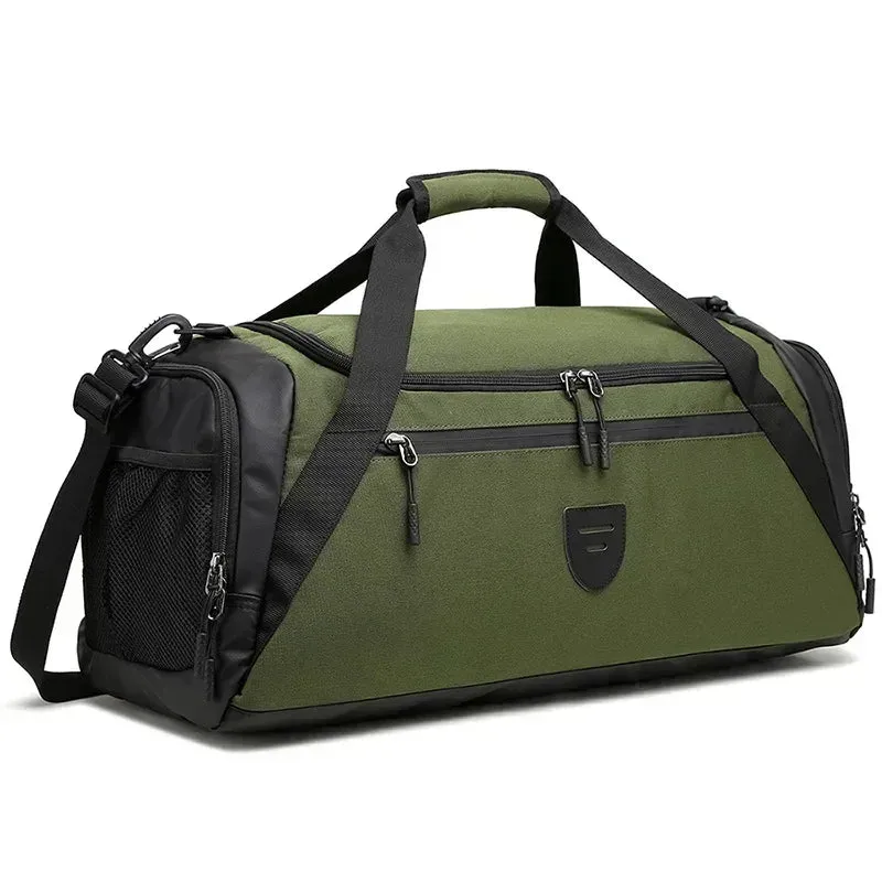 Sports/Travel Duffel Large Capacity Travel Bag with Shoes Compartment Dry/Wet Pocket