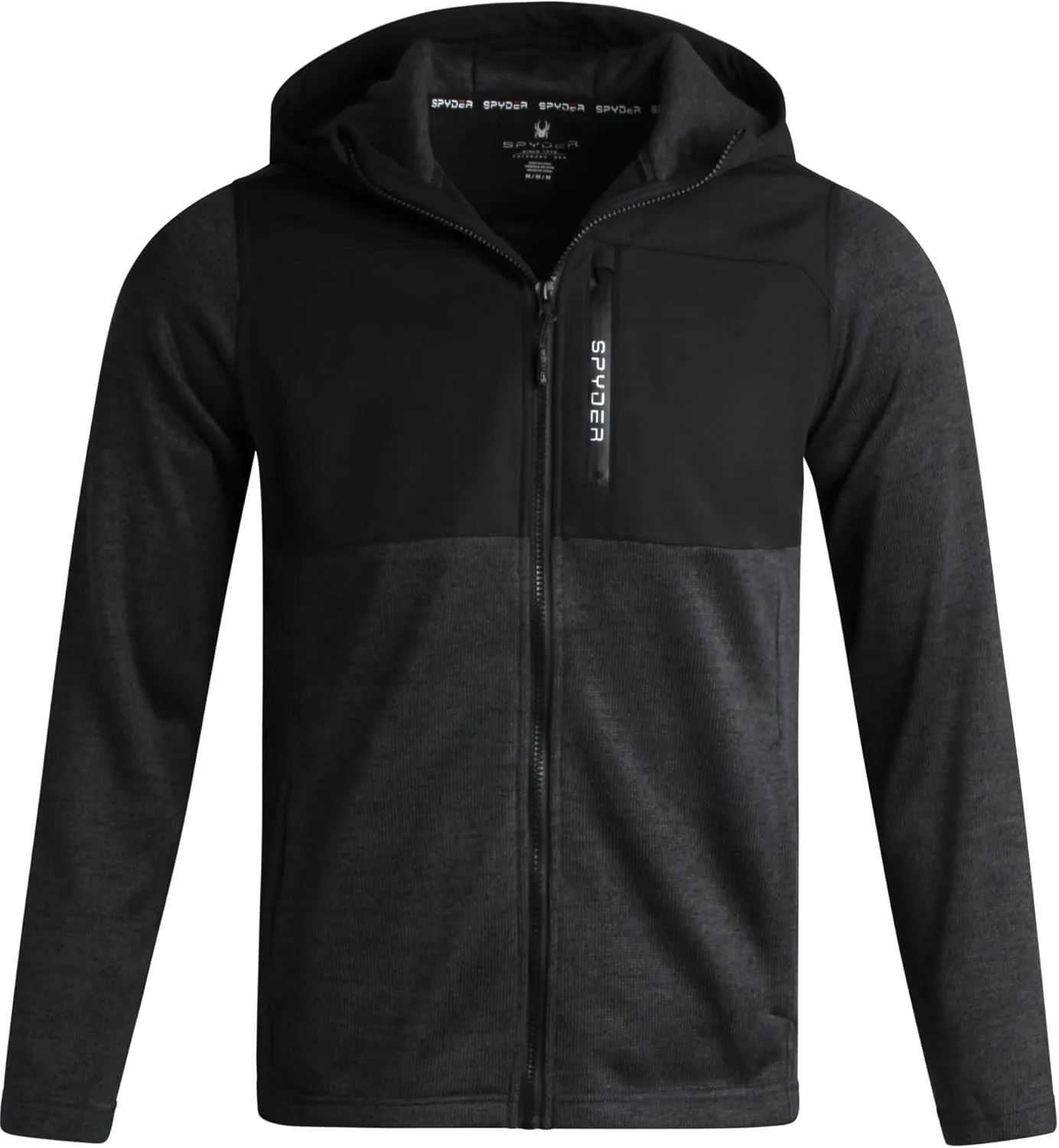 Spyder Mens Fleece Jacket - Insulated Full Zip Sweater Jackets for Men - Hiking Outdoor Performance Mens Lightweight Jackets