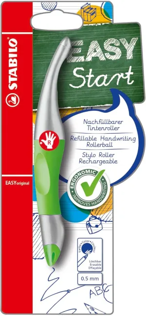 STABILO EASYoriginal Handwriting Pen Right Handed - Green/Silver