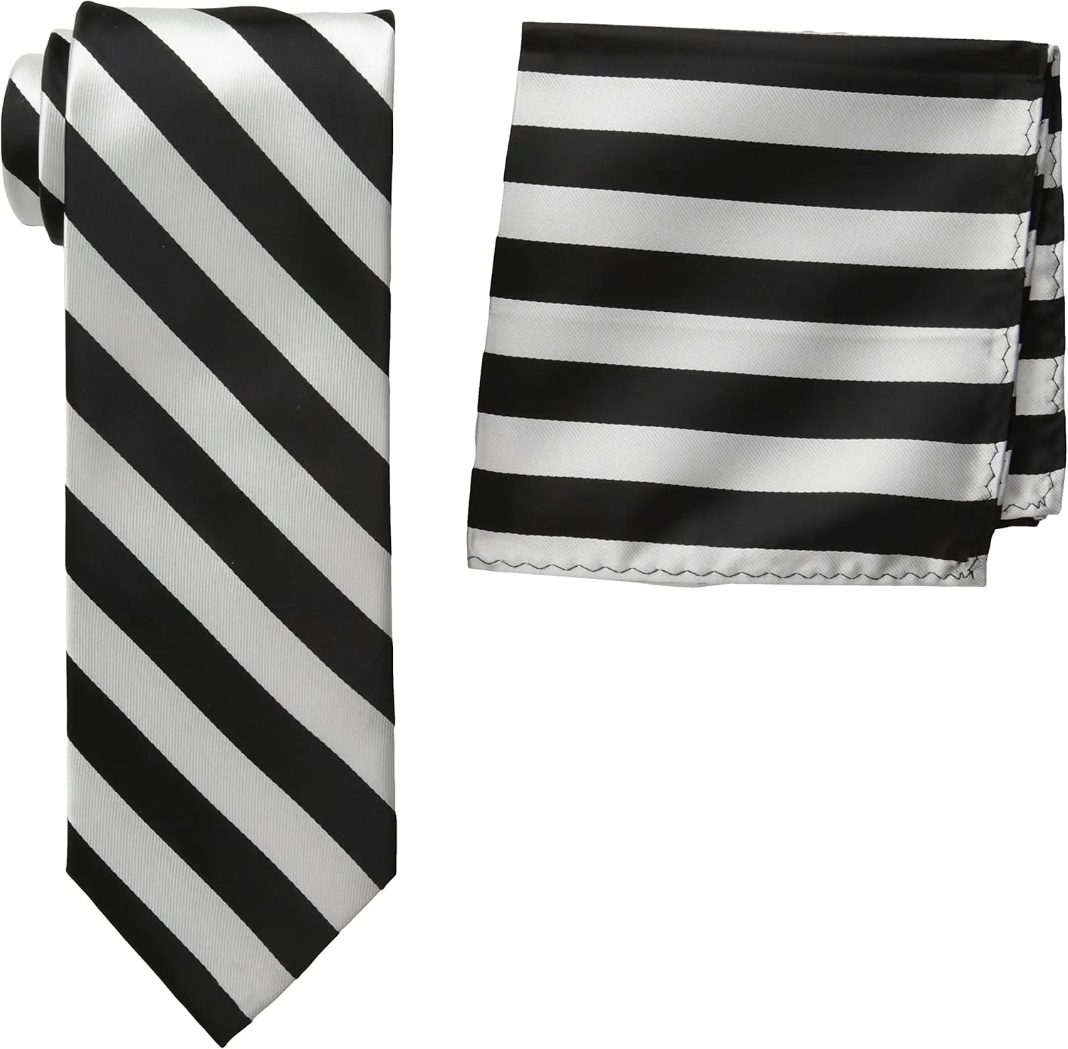 Stacy Adams Men's Extra Long Formal Stripe Tie Set