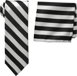 Stacy Adams Men's Extra Long Formal Stripe Tie Set