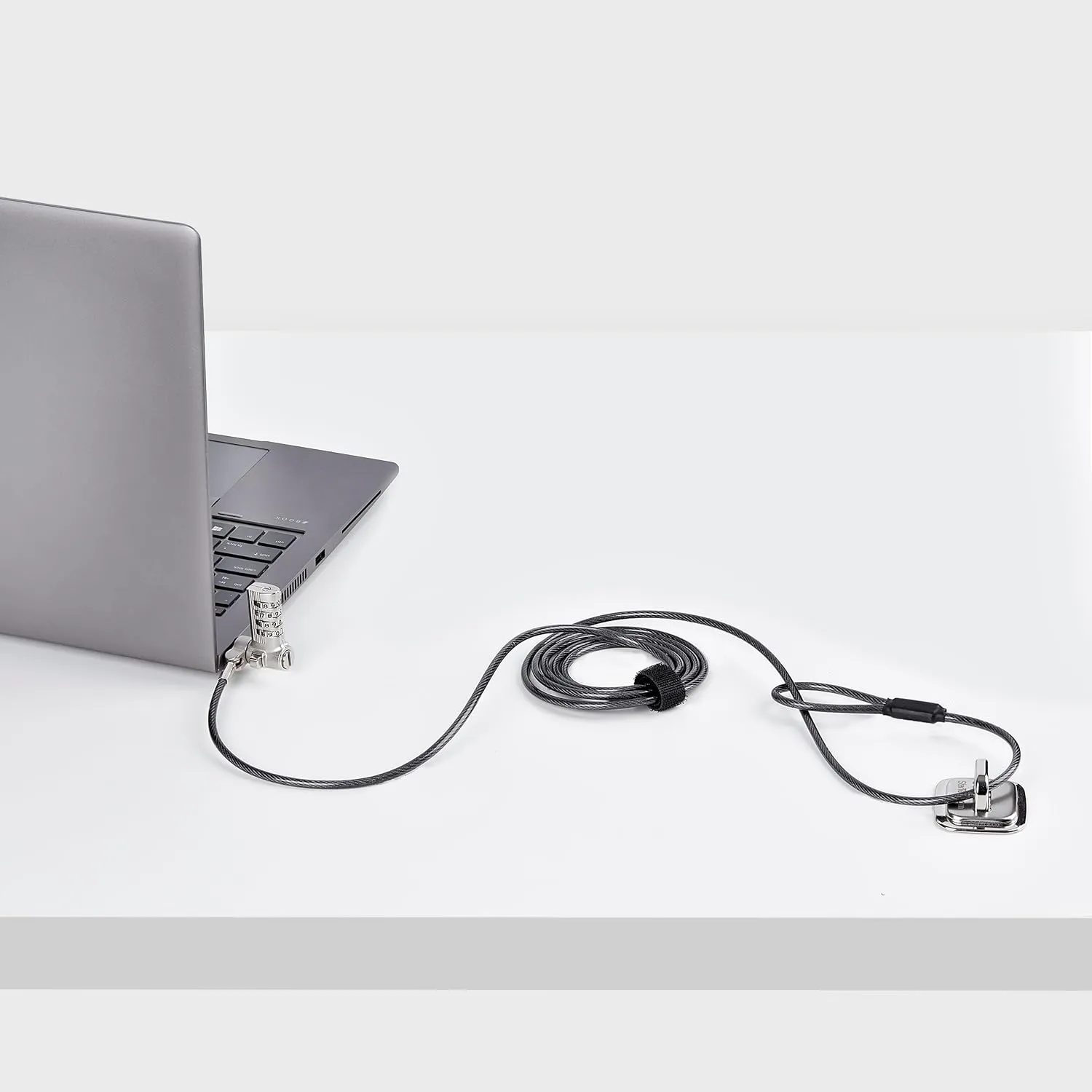 StarTech.com Universal Laptop Cable Lock 6.6ft (2m), Serialized Security Cable, Compatible with Noble Wedge/Nano/K-Slot; TAA