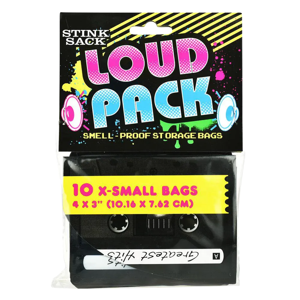 Stink Sack Loud Pack Smell-Proof Storage Bags - 10 Pack