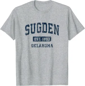 Sugden Oklahoma OK Vintage Athletic Sports Design T-Shirt