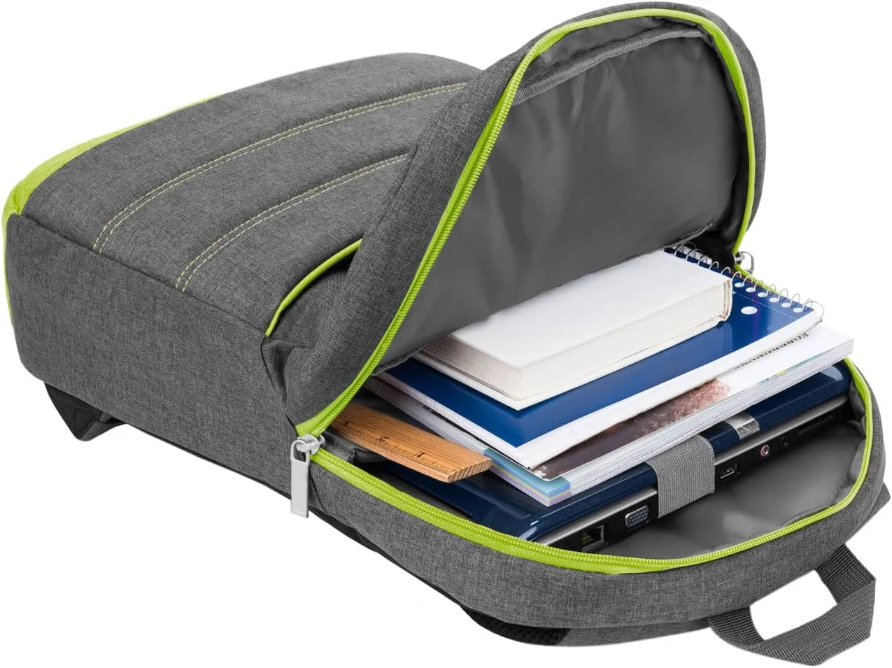 sumac daily usage 15" laptop carrying backpack with side zipper cell phone pocket for ideapad gaming chromebook, 516 ge