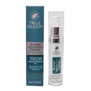 Super Youth Eye Treatment Cream, Anti Aging Under Eye Treatment for Bags, Puffiness, Wrinkles, and Dark Spots with Green Tea, Jojoba Oil, and Vitamin E
