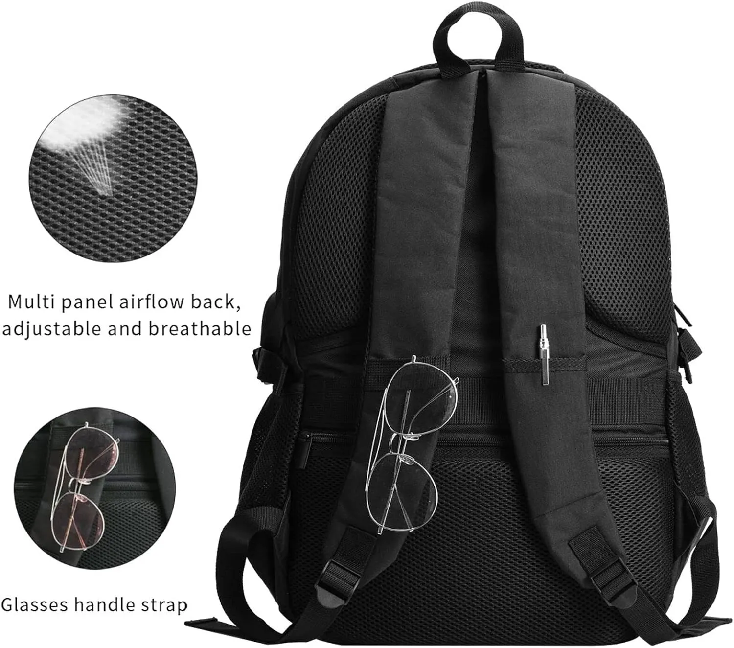 Sushi Travel Laptop Backpack,18 Inch Carry on Backpack for Men Women with USB Port, Work Computer Backpack