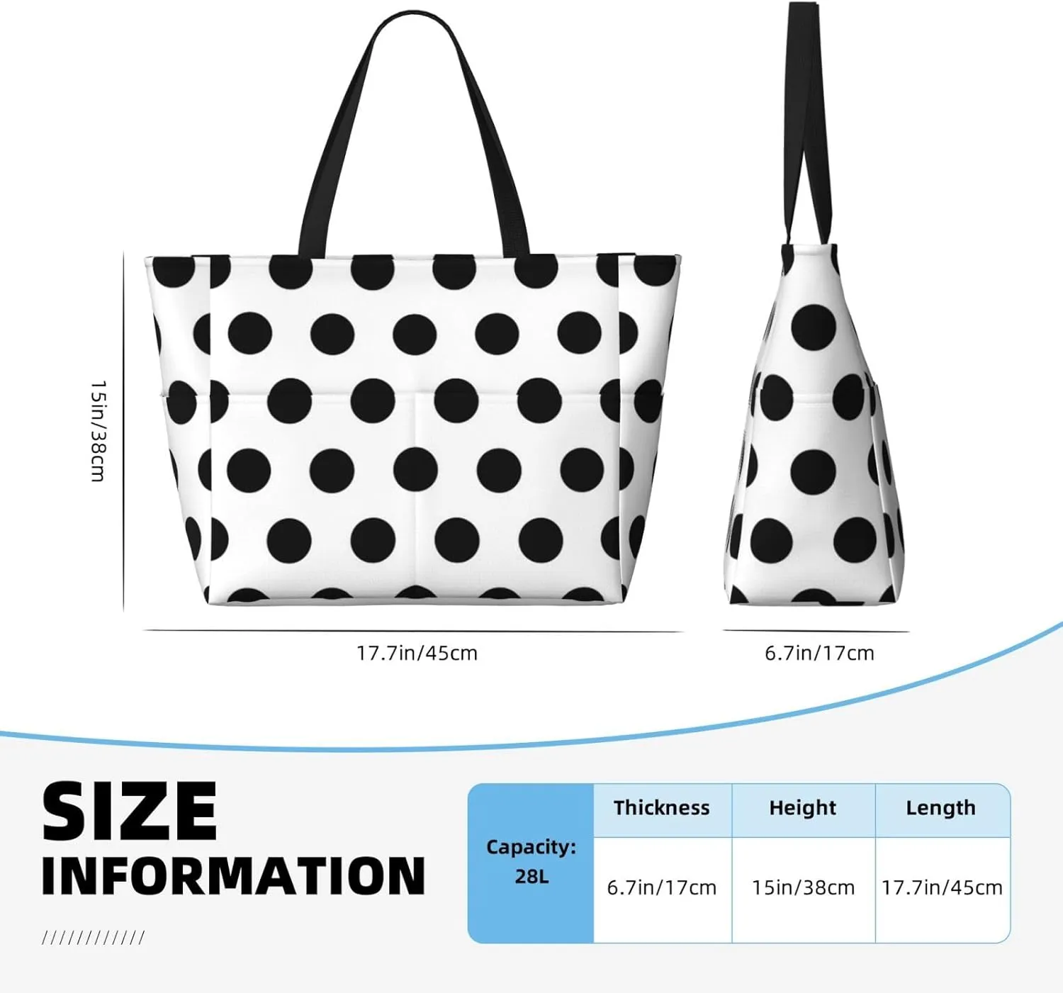 SWEET TANG Beach Bags for Women Large Waterproof Beach Tote Bag Zipper Swim Pool Bag