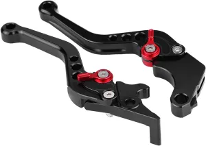 Tbest Grom Levers 24 Brake Lever Short Clutch,Grom 2022 Handle Levers Clutch And Brake Lever 2023,Benelli 135,Motorcycle Clutch Short Brake Lever Handle for Grom MSX125 Black 13 18