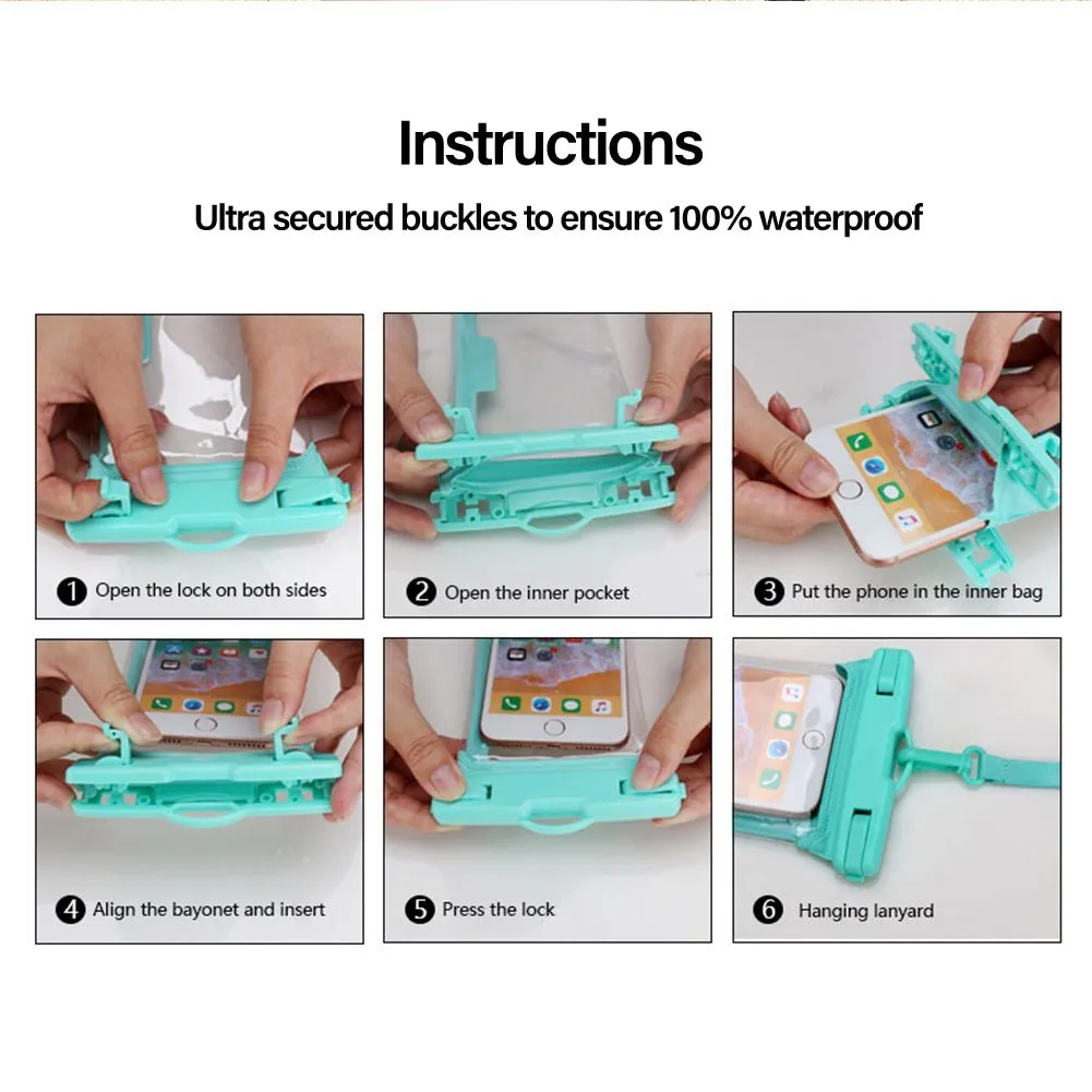 TEGAL Universal Waterproof Phone Pouch White