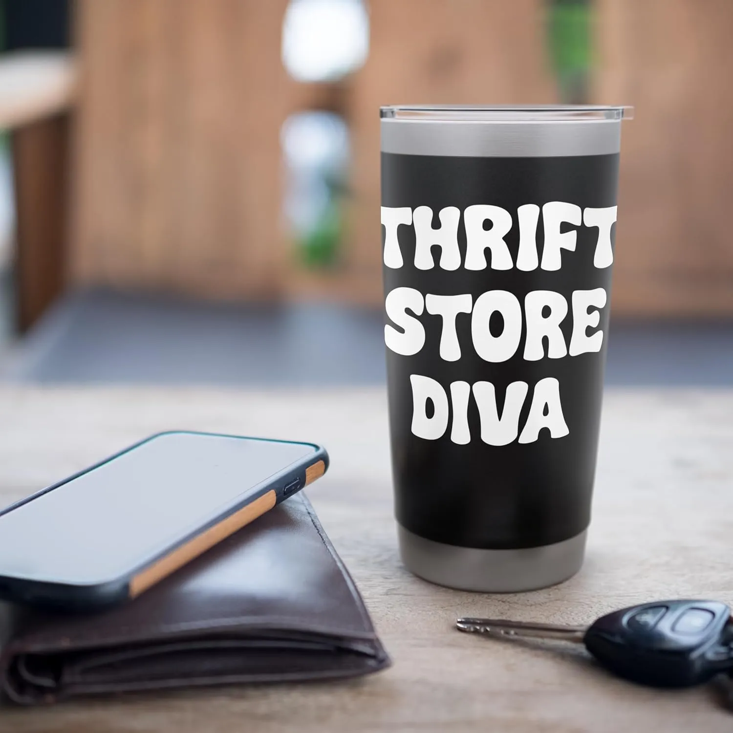 Thrift Store Dive Funny Thrifter Tees bags and Mugs Funny Stainless Steel Insulated Tumbler