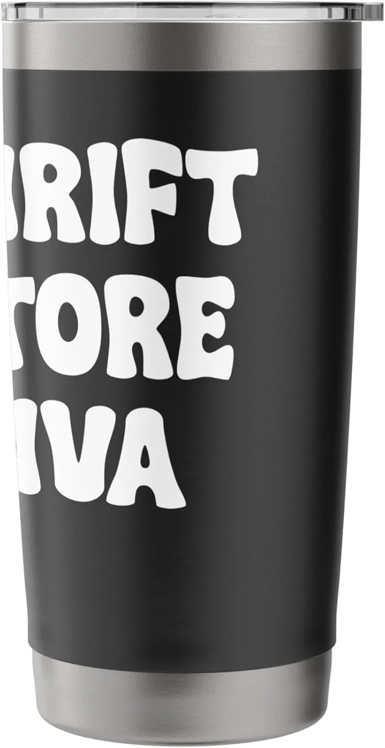 Thrift Store Dive Funny Thrifter Tees bags and Mugs Funny Stainless Steel Insulated Tumbler