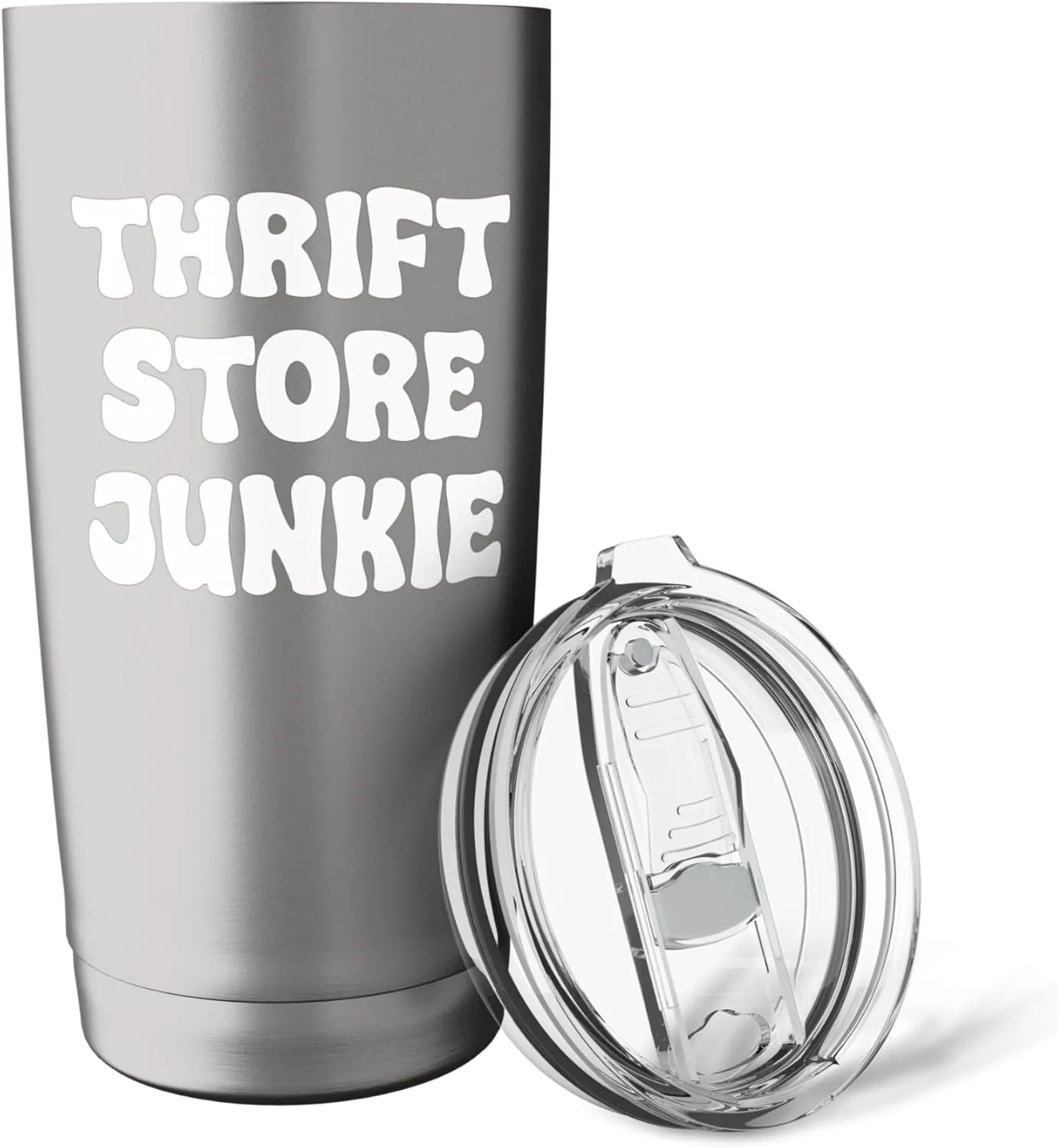 Thrift Store Junkie Funny Thrifter Tees bags and Mugs Funny Stainless Steel Insulated Tumbler