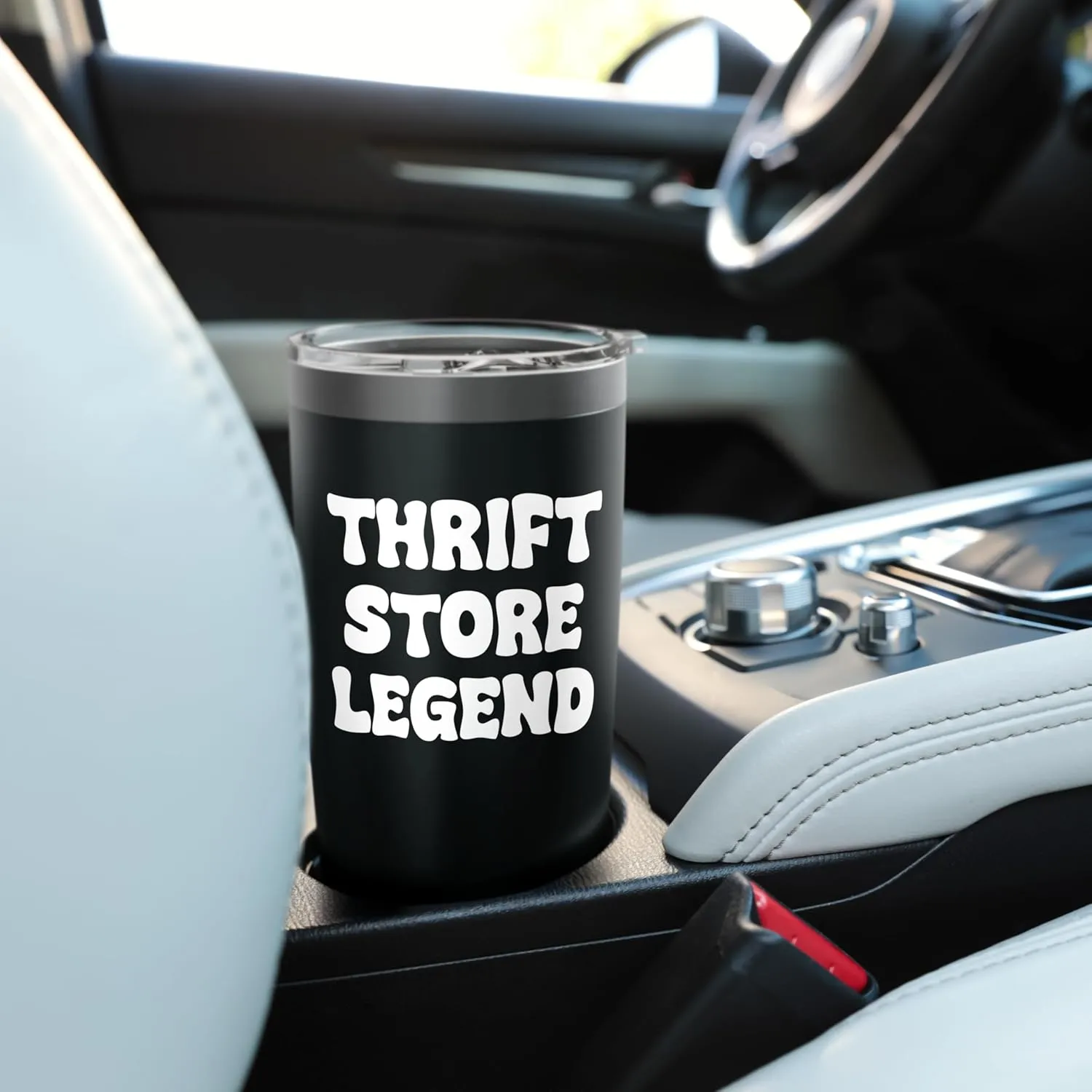 Thrift Store Legend Funny Thrifter Tees bags and Mugs Funny Stainless Steel Insulated Tumbler
