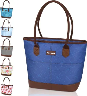 Tirrinia Cooler Bag for Women,Waterproof Leakproof Beach Cooler for Work, Beach, Shopping Grocery Bags for Travel & Lunch