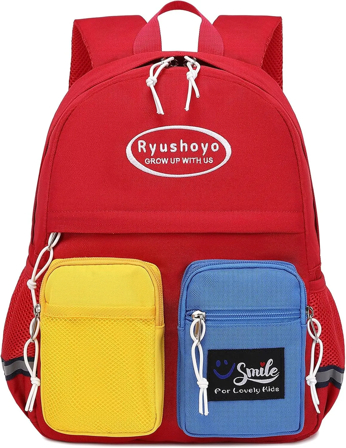 Toddler Backpack for 2-6 Years Boys Girls: 900D Polyester Kids Backpack with Chest Strap & Reflective Strips - Water Resistant Preschool Bag for Daycare, School & Travel-Red