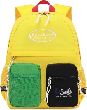 Toddler Backpack for 2-6 Years Boys Girls: 900D Polyester Kids Backpack with Chest Strap & Reflective Strips - Water Resistant Preschool Bag for Daycare, School & Travel-Yellow