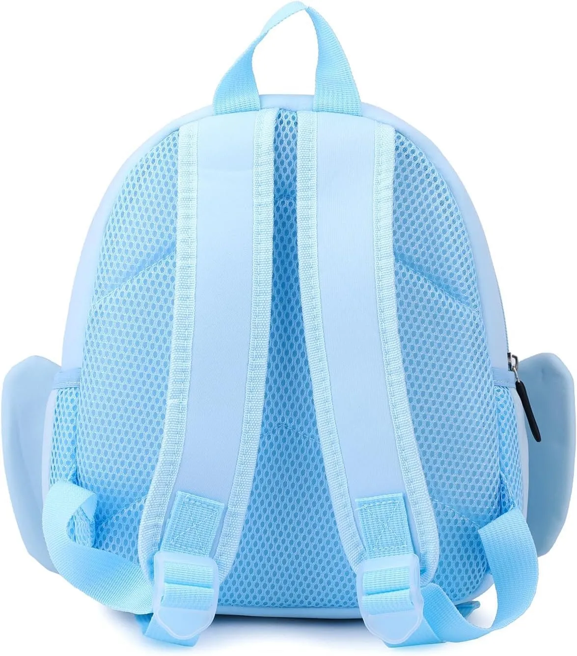 Toddler Backpack Neoprene Zoo Kids Casual Backpack Water Resistance Kindergarten Preschool Bags for Little Boys Girls (Elephant Blue)
