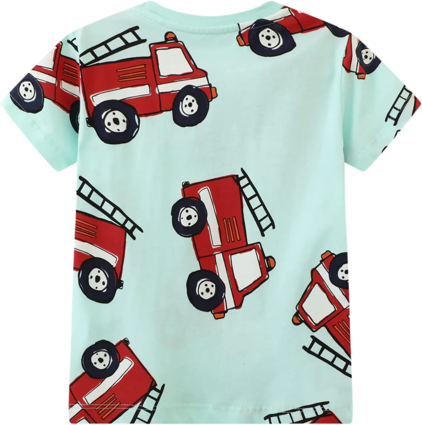 Toddler Boys' Short Sleeve Tees Cotton Casual Graphic Crewneck Summer Top Clothes T-Shirts
