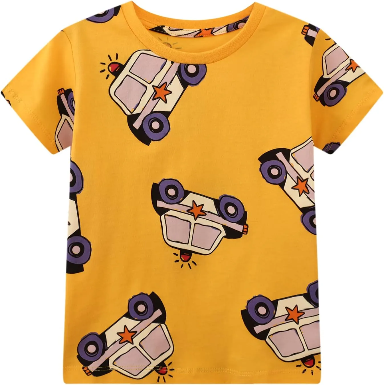 Toddler Boys' Short Sleeve Tees Cotton Casual Graphic Crewneck Summer Top Clothes T-Shirts