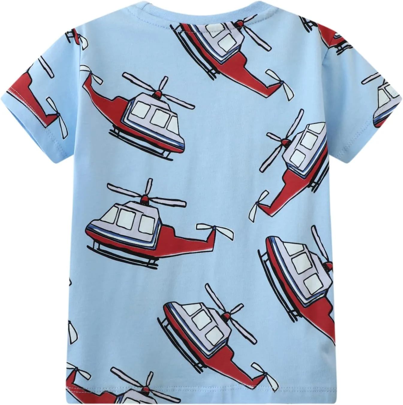 Toddler Boys' Short Sleeve Tees Cotton Casual Graphic Crewneck Summer Top Clothes T-Shirts