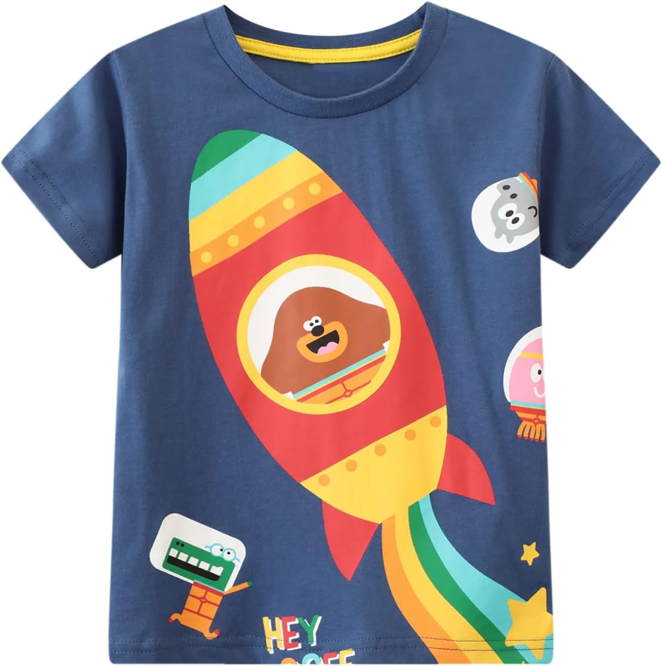 Toddler Boys' Short Sleeve Tees Cotton Casual Graphic Crewneck Summer Top Clothes T-Shirts