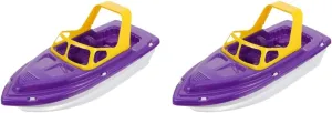 Toddler Speedboat Bath Toys 2pcs - Fun Carrier Sand & Beach Floating Toys for Boys