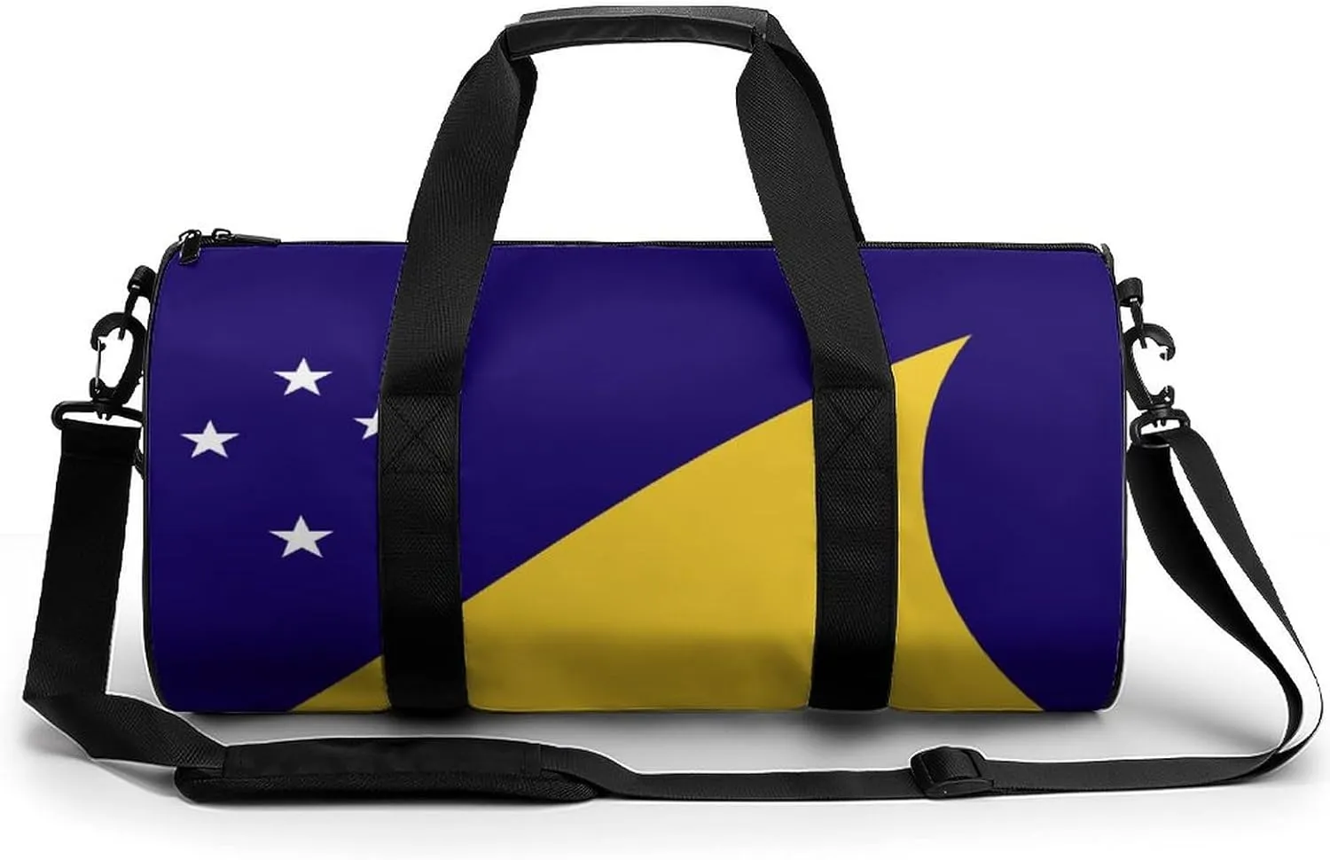 Tokelau Flag Waterproof Sports Duffel Bag Dry Wet Separation for Gym Beach Travel