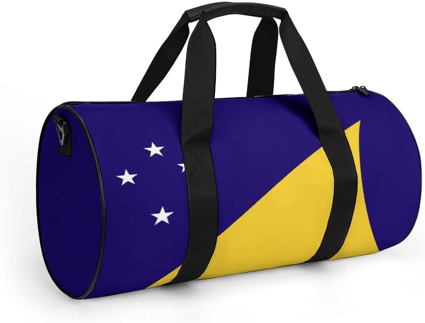 Tokelau Flag Waterproof Sports Duffel Bag Dry Wet Separation for Gym Beach Travel