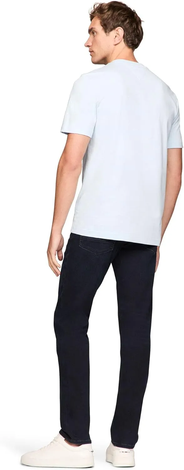 Tommy Hilfiger Men's Short Sleeve Cotton Graphic T-Shirts with Signature Stripe Logo, Also Available in Big & Tall