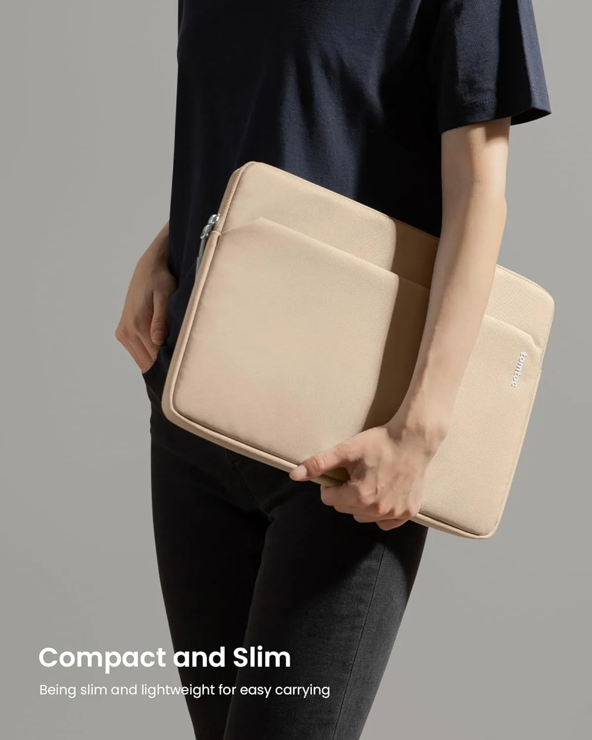 tomtoc Slim Laptop Sleeve for 15-inch 2025 New MacBook Air M4/A3241, M3/A3114, M2/A2941, 15 Inch Microsoft Surface Laptop AI PC/6/5, Dell XPS 15 Plus, Recycled Water-Resistant Protective Case Bag