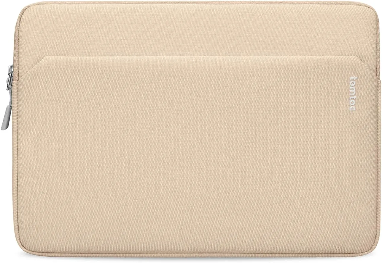 tomtoc Slim Laptop Sleeve for 15-inch 2025 New MacBook Air M4/A3241, M3/A3114, M2/A2941, 15 Inch Microsoft Surface Laptop AI PC/6/5, Dell XPS 15 Plus, Recycled Water-Resistant Protective Case Bag