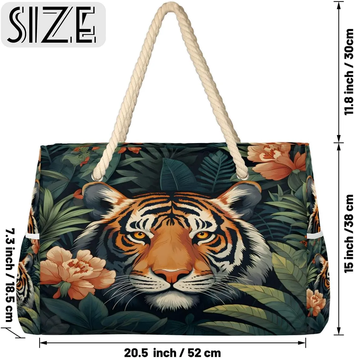 Tote Beach Bag for Women Large Zipper Beach Bags Waterproof Sandproof Gym Swim Pool Travel Bag