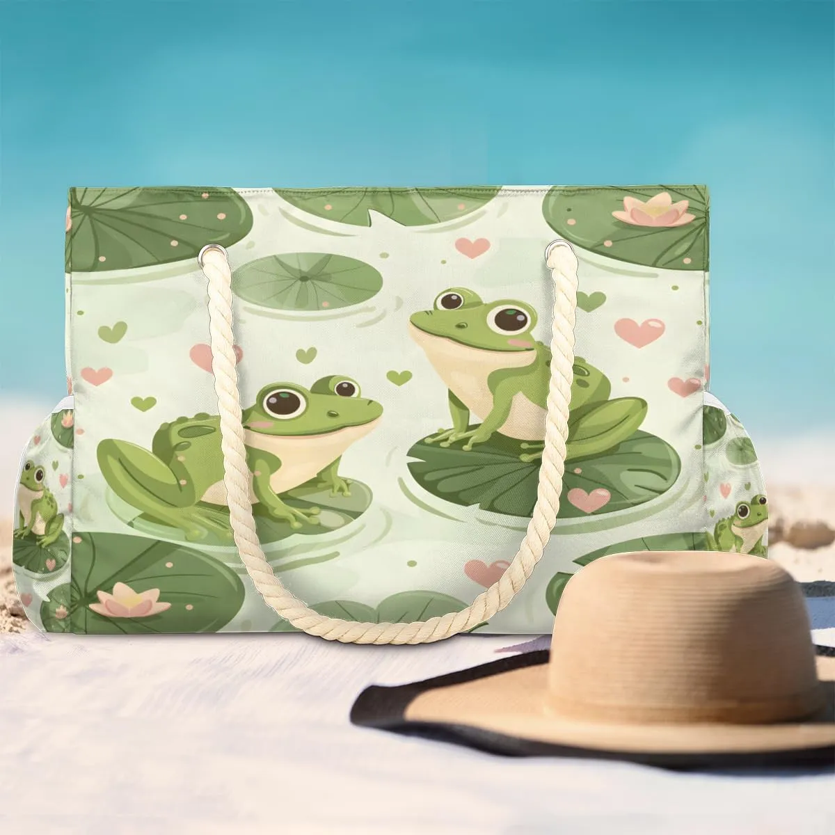 Tote Beach Bag for Women Large Zipper Beach Bags Waterproof Sandproof Gym Swim Pool Travel Bag