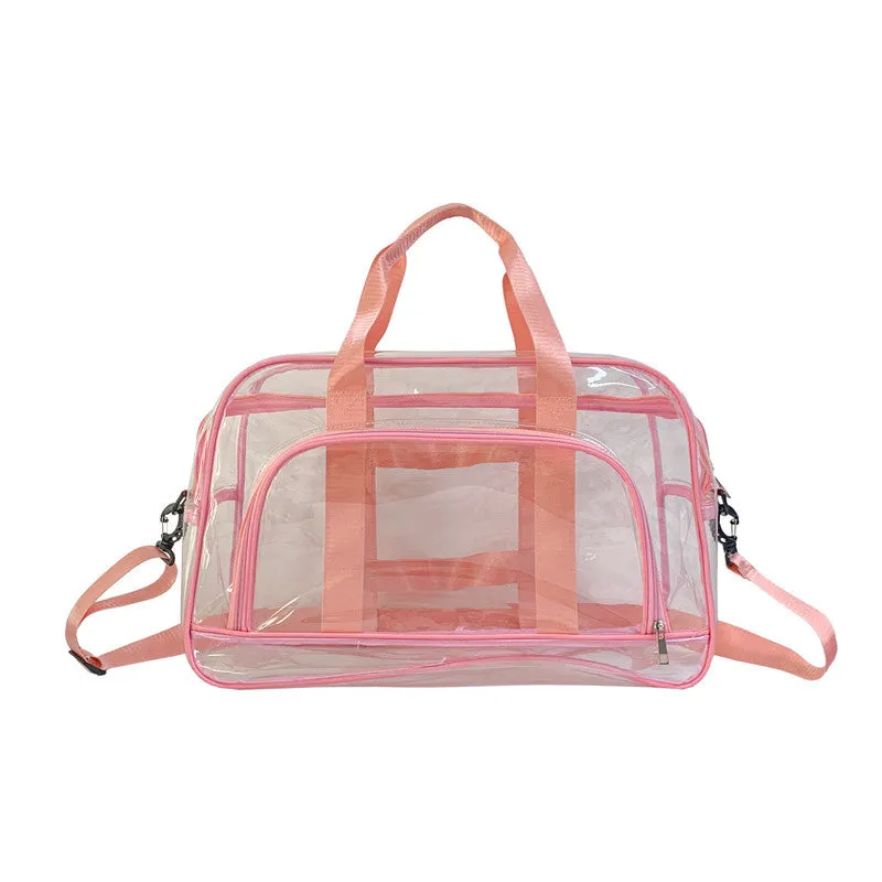 Transparent Large Capacity Fitness Storage Beach Travel Bags