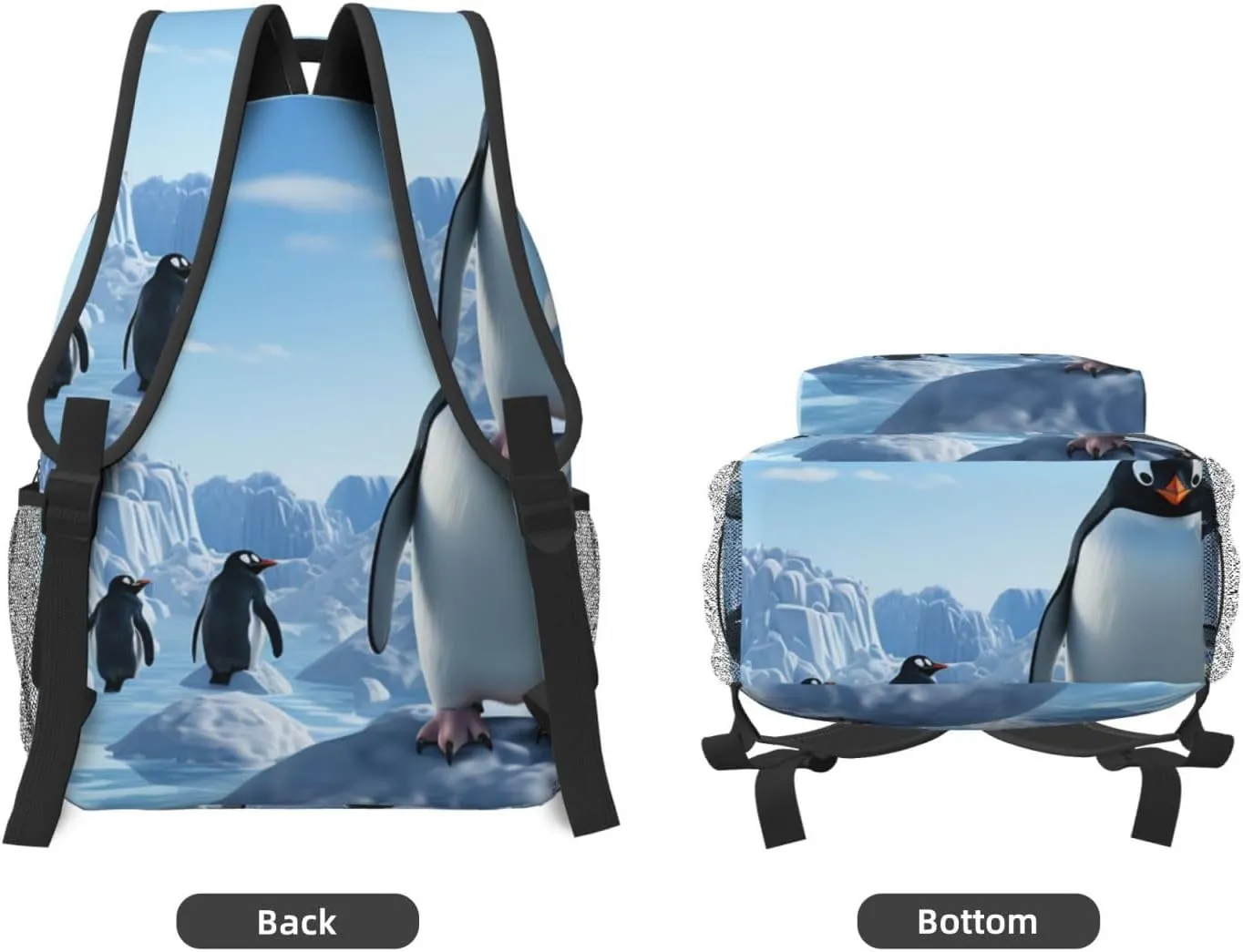 Travel Backpack for Women Carry on Backpack Penguin Antarctica Ice Lightweight Laptop Backpack for Men