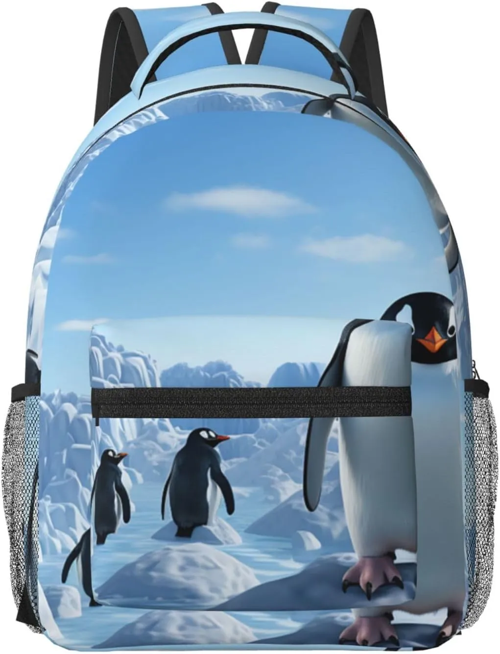 Travel Backpack for Women Carry on Backpack Penguin Antarctica Ice Lightweight Laptop Backpack for Men