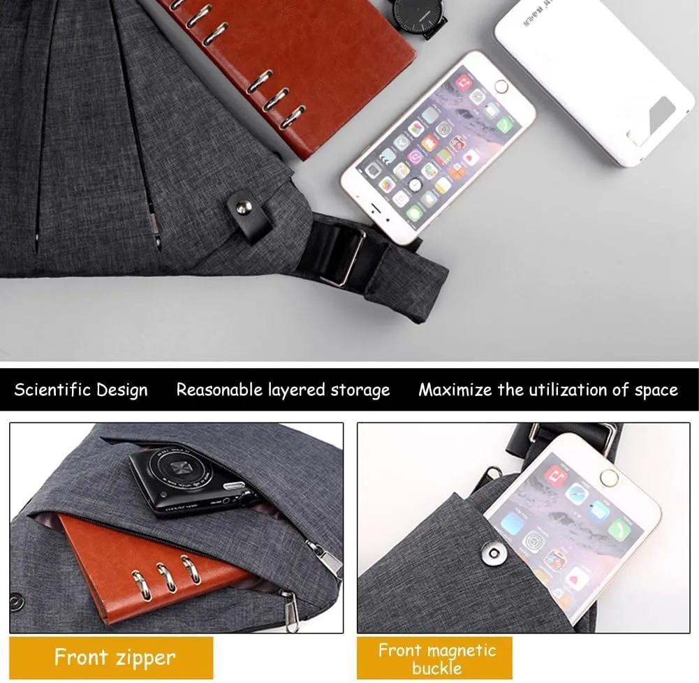 Travel Crossbody Bags for Women Anti-Theft, Travel Purses Anti Theft Crossbodies, Anti-Theft Crossbodies Bag(Gray)
