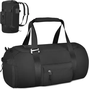 Travel Duffel Bag - Sports Gym Bag with Shoes Compartment and Wet Pocket - Multipurpose Weekender Bag Duffle Backpack for Men and Women
