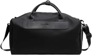 Travel Duffel Bag,Women's Dry-Wet Separated Swim & Sporty Yoga Fitness Bag -17.3x9.1x9.1" Large Capacity with Stylish Design (Black)
