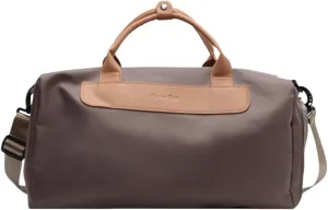 Travel Duffel Bag,Women's Dry-Wet Separated Swim & Sporty Yoga Fitness Bag -17.3x9.1x9.1" Large Capacity with Stylish Design (Brown)