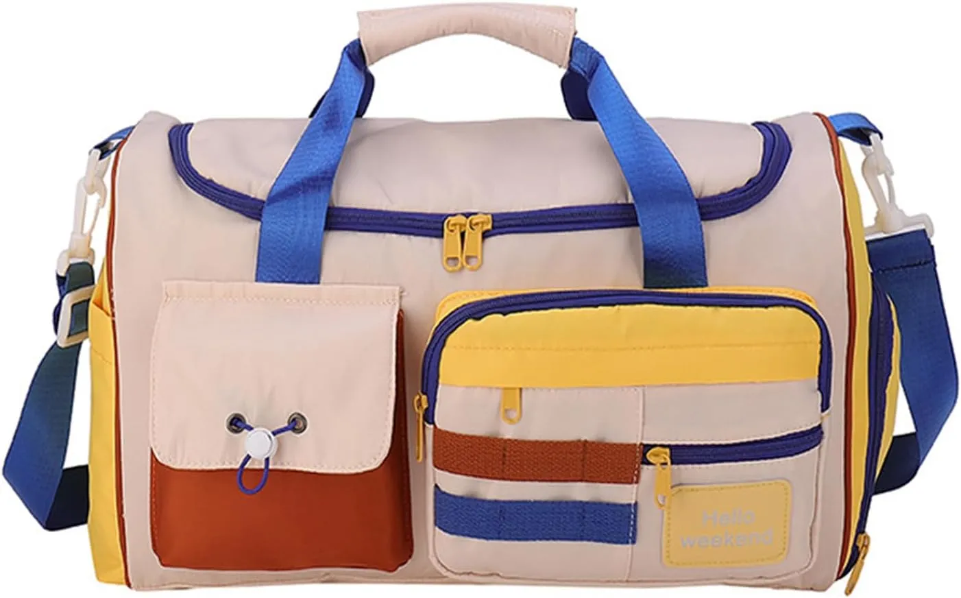 Travel Duffle Bag,Waterproof Weekender Bag Gym Bags With Shoes Compartment & Wet Compartment For Men Women,Hospital Bag