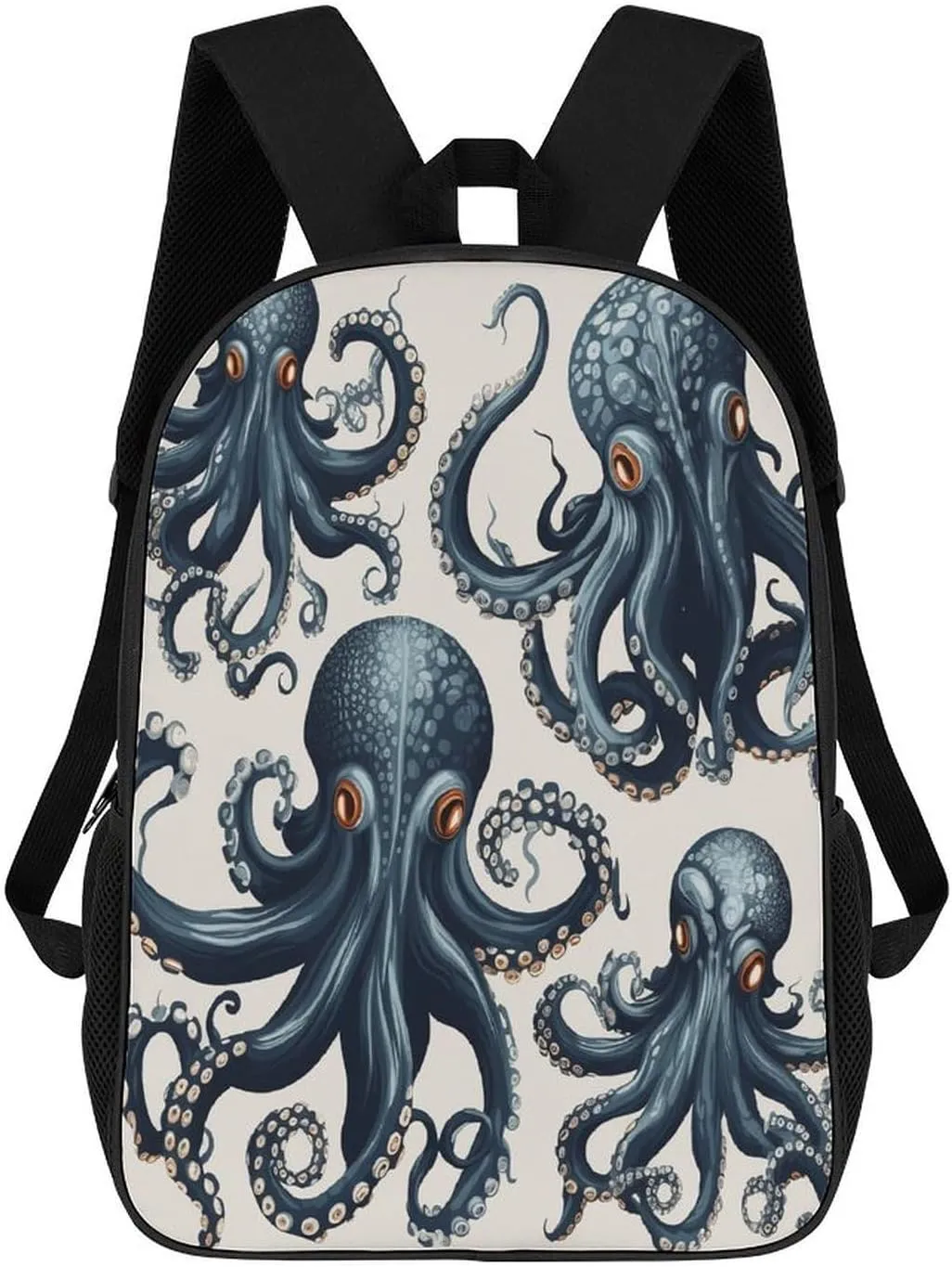 Travel Laptop Backpack Slim Durable Lightweight Back Pack Cute Octopus Pattern Small Backpack For Women Men
