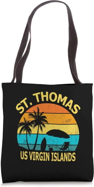 Travel St. Thomas US Virgin Islands Vacation Souvenir Tote Bag