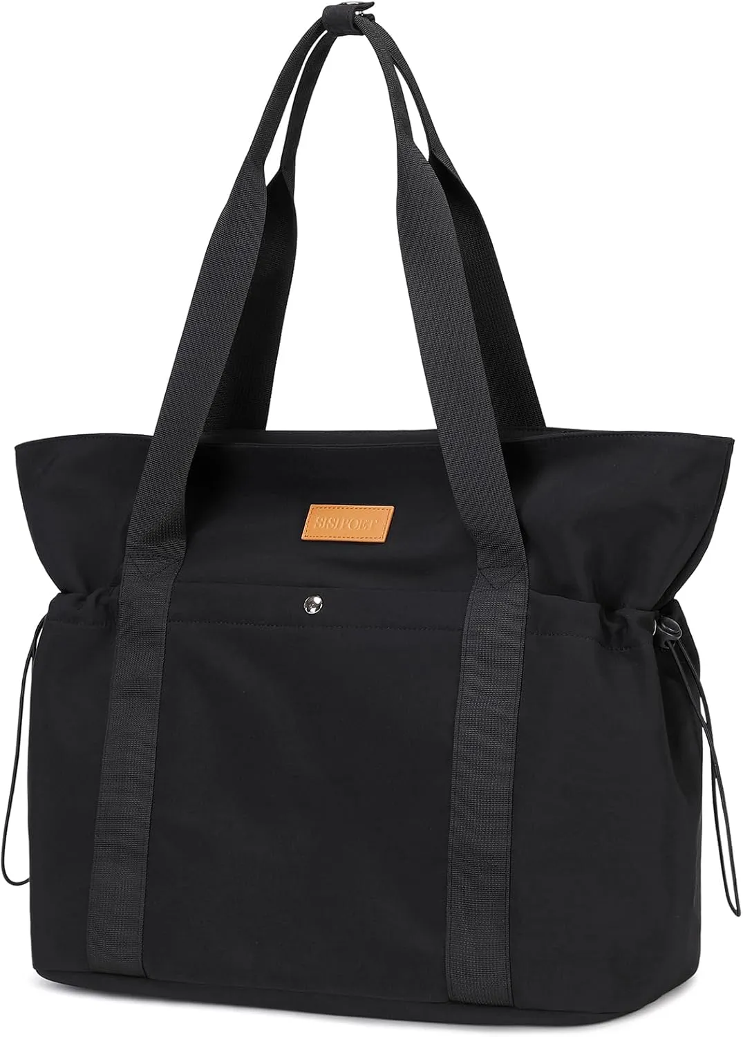 Travel Tote Bag, Multi Pocket Work Tote Bags for Women Fits 15.6'' Laptop Shoulder Bag with Zipper Shopping Bag