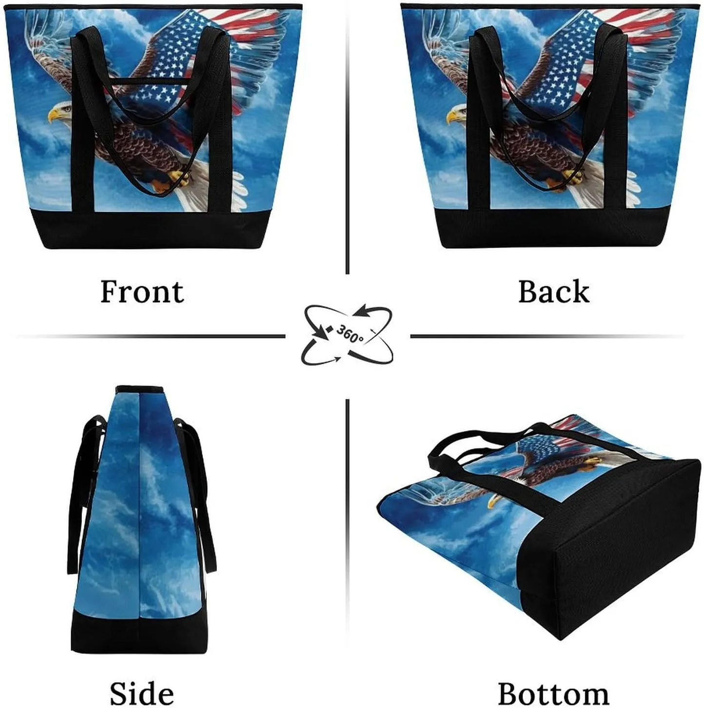 Trendy Commuter Tote Bag Large Insulated Shopping Bag For Travel