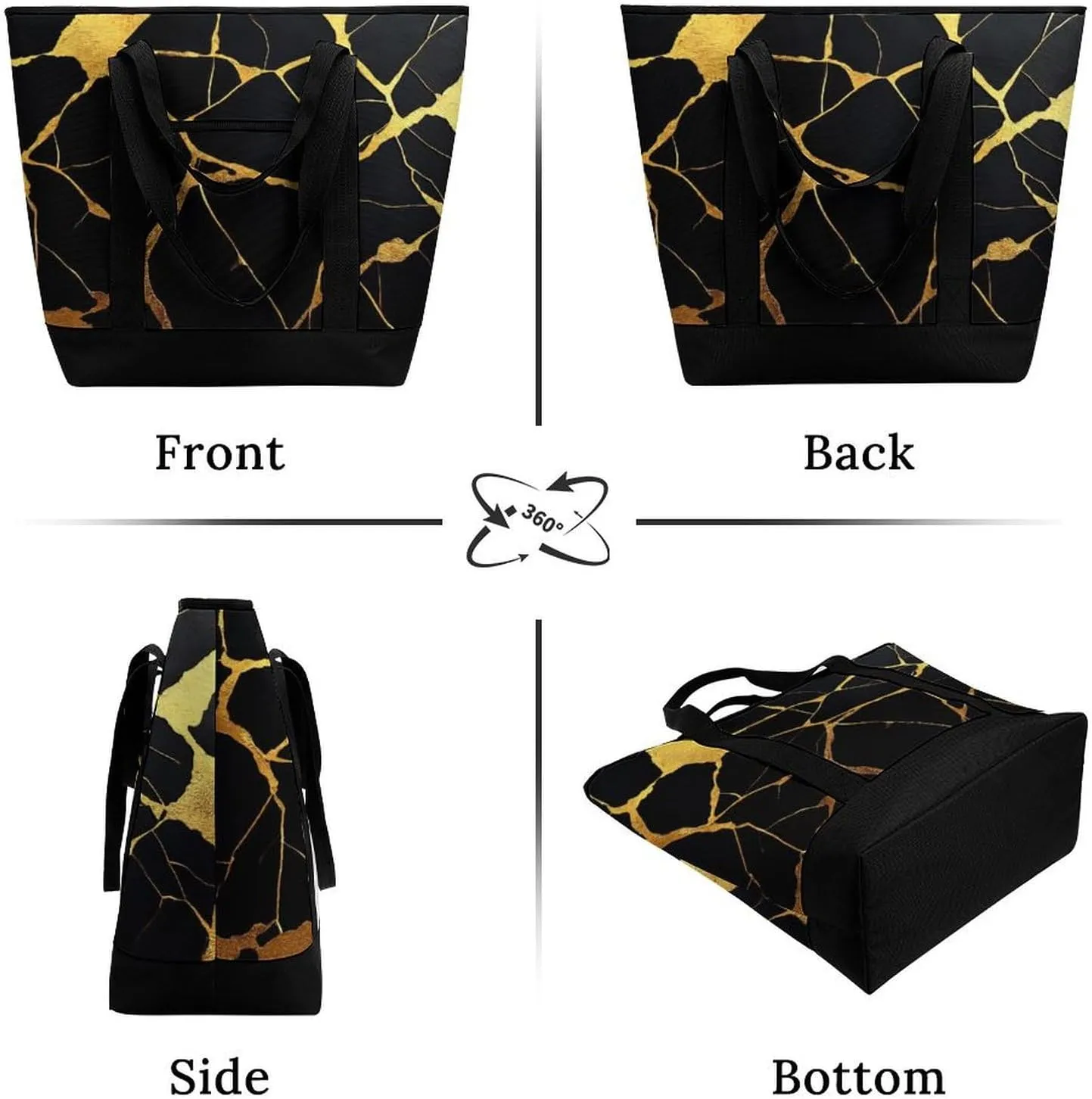 Trendy Commuter Tote Bag Large Insulated Shopping Bag For Travel