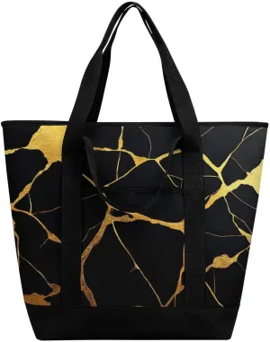 Trendy Commuter Tote Bag Large Insulated Shopping Bag For Travel